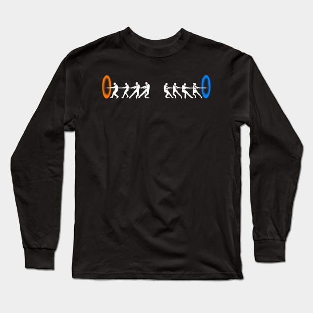 Portal Tug of War Long Sleeve T-Shirt by BrotherAdam